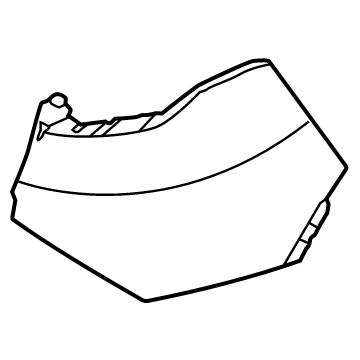 Kia 86656DW000 COVER-RR BUMPER SIDE