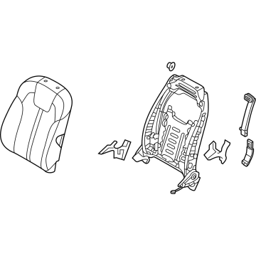 Kia 88300R0200KQ6 Back Assembly-Fr Seat,LH