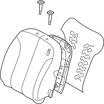 Kia 883052GHB0AG5 Back Assembly-Front Seat Driver