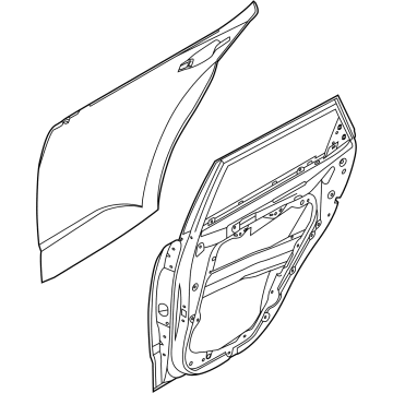 Kia 77004K0000 Panel Assembly-Rear Door