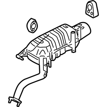Kia 287101U100 Rear Muffler Assembly