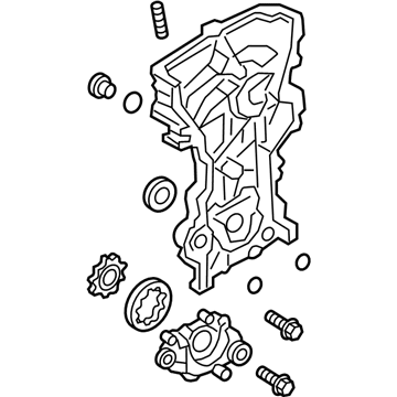 Kia 213502E340 Cover Assembly-Timing Ch