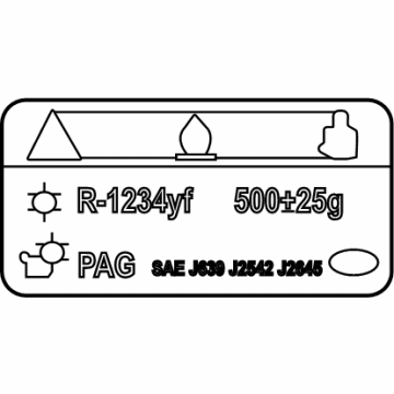 Kia 97699AO150 LABEL-REFRIGERANT