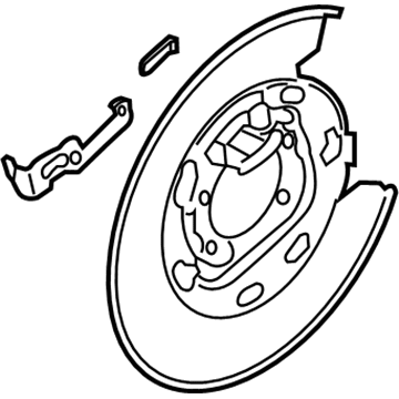 Kia Sportage Brake Backing Plate - 58251D3000
