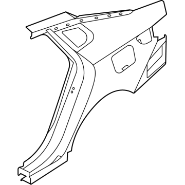 Kia 71504D4C00 Quarter Outer Panel Assembly 71504D4C00 Kia Quarter Outer Panel Assembly Illustration 1 of 1