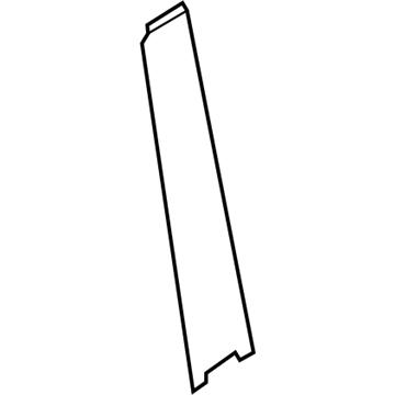 Kia 863811W000 Tape-Rear Door Black Frame
