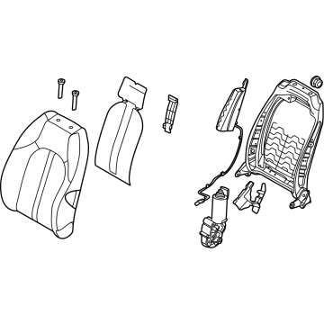 Kia 88400L3090HT2 BACK ASSY-FR SEAT,RH