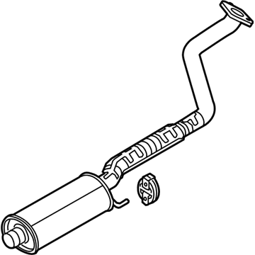 28650B0300 Kia Muffler Assembly-Center Illustration 1 of 1