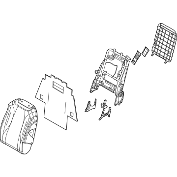 Kia 89400R0900K5V Back Assembly-2ND Seat,R