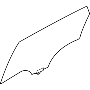 83420Q5110 Kia GLASS ASSY-REAR DOOR Illustration 1 of 1