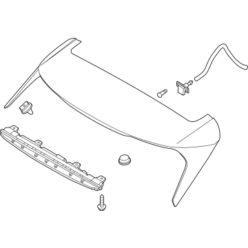 87210DW000ERG Kia SPOILER ASSY-RR Illustration 1 of 1