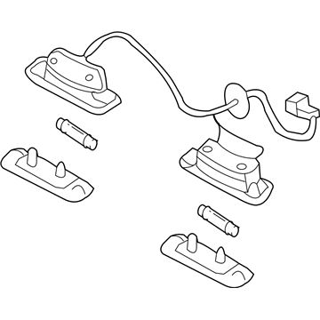 Kia 925013A000 Lamp Assembly-License Plate