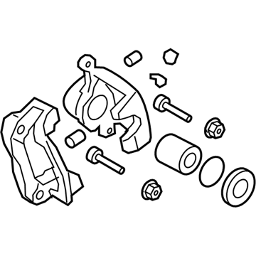 Kia 583113NA00 Rear Brake Caliper Kit, Right