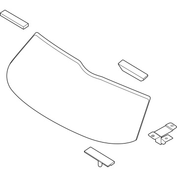 Kia 87110R5001 Glass Assembly-Tail Gate