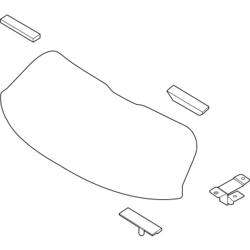 Kia 87110DW010 GLASS ASSY-TAIL GATE