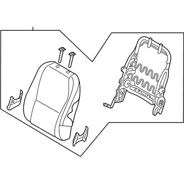 Kia 89400A9BE0D7K BACK ASSY-2ND SEAT,R