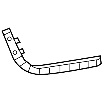 Kia 86613A9000 Bracket-Rear Bumper Side