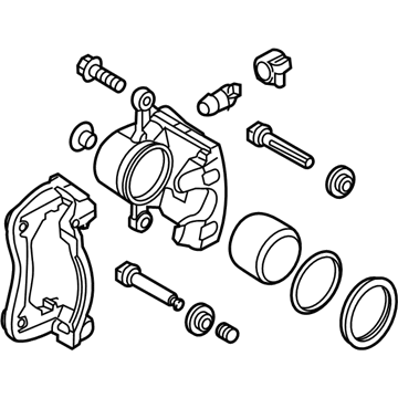 thumbnail image 2 of KIA SOUL 1.6L FRONT BRAKE CALIPER 2012-2013 MANDO LEFT BC140088 Right Bc141088 Price One Caliper 2 of 10