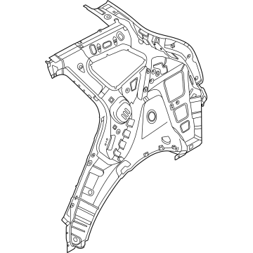 Kia 71602DW000 Quarter Inner Panel Assembly 71602DW000 Kia Quarter Inner Panel Assembly Illustration 1 of 1