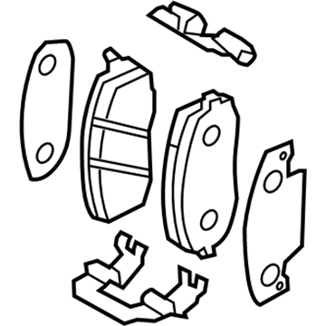 Kia 581011RA00 Pad Kit-Front Disc Brake 581011RA00 Kia Pad Kit-Front Disc Brake Illustration 1 of 1