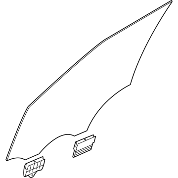 Kia 82410R0040 Glass Assembly-Front Doo