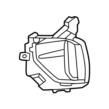 86562Q5800 Kia Front Bumper Fog Lamp Cover Illustration 1 of 1