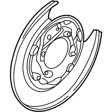 2014 Kia Sorento Brake Backing Plate - 582512W000
