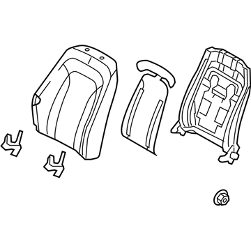 Kia 884004C590AWA Back Assembly-Front Seat Pa