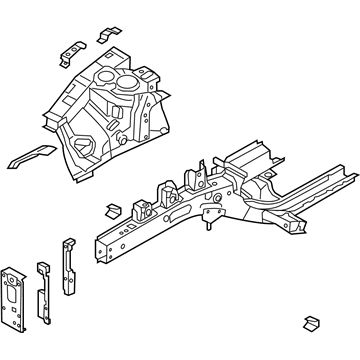 64600B0000 Genuine Kia Panel Complete-Fender