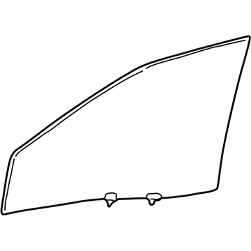 Kia 8241038020 Glass-Front Door Window L