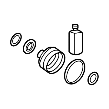 Kia 495L5AO000 BOOT KIT-DIFF SIDE,L