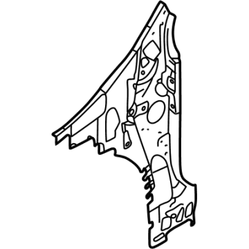 Kia 71221R0000 Pillar Assembly-Front In