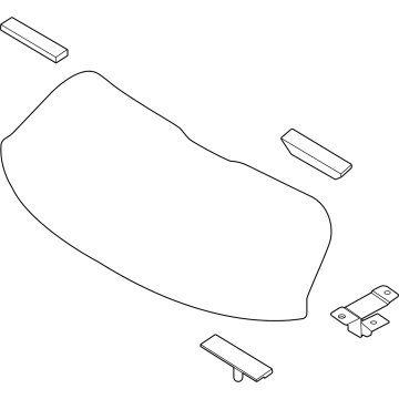 Kia 87110P1010 GLASS ASSY-TAIL GATE