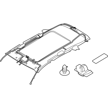 85410DW100GYT Kia Headlining Assembly Illustration 1 of 1