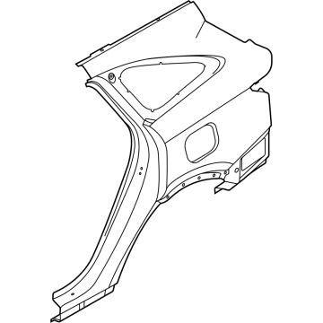Kia 71504P4C10 PANEL ASSY-QUARTER O