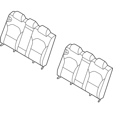 Kia 89300M7001B6P BACK ASSY-RR SEAT