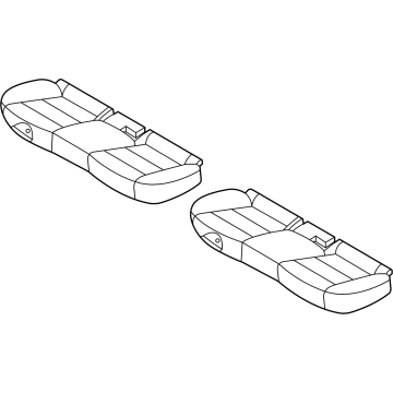 Kia 89100M6000B41 Cushion Assembly-Rr Seat