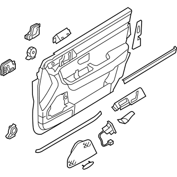 Kia 823013F310L3 Panel Complete-Front Door Trim