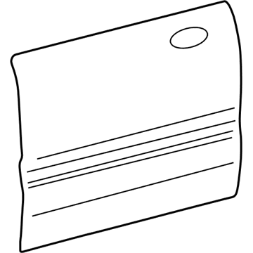 Kia 7612138100 Panel-Door Outer,RH