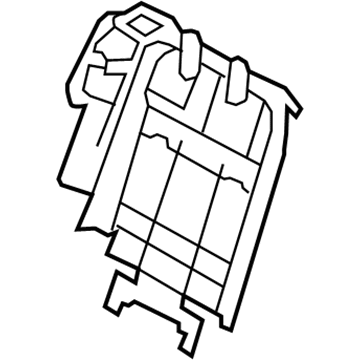 Kia 894012J100 Frame Assembly-Rear Seat