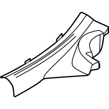 Kia 85875AT000CCV TRIM ASSY-RR DR SCUF