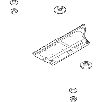Kia 84137D4500 Under Cover Assembly-FLO