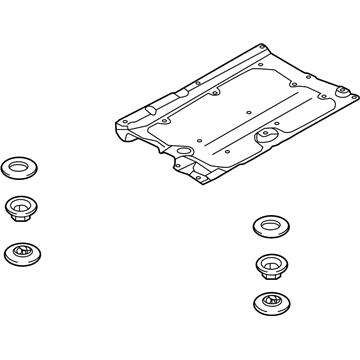 Kia 84135D4500 Under Cover Assembly-FLO