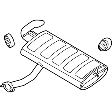 Kia 28710CH540 MUFFLER ASSY-REAR