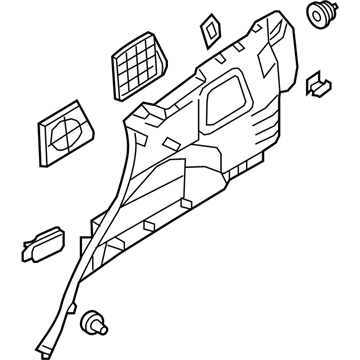 Kia 857302P010VA Trim Assembly-Luggage Side
