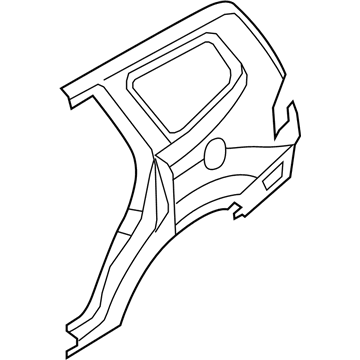Kia 715032JA10 Panel Assembly-Quarter Outer