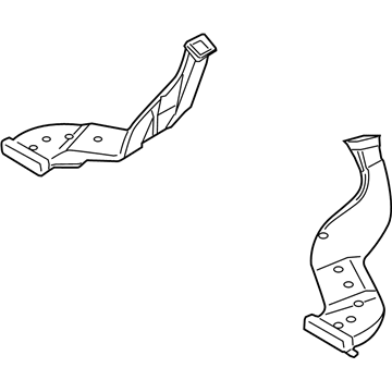 Kia 973703M000 Duct-Rear Heating RH