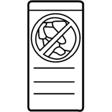 Kia 85262F5000 Label-Body Pillar Rear