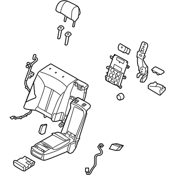 Kia 893003T930KEN Back Assembly-Rear Seat LH