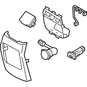 Kia 846401U005VA Cover Assembly-Console R